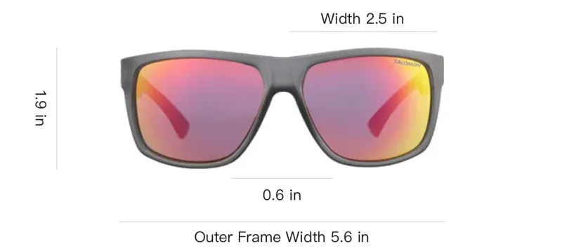 SALOMON - Irregular Shape Sunglasses Unisex Gray-2