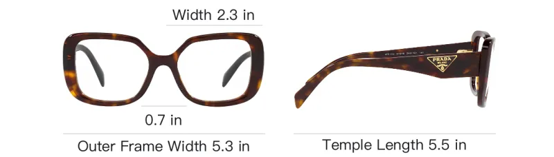 PRADA Square Frame Glasses-3