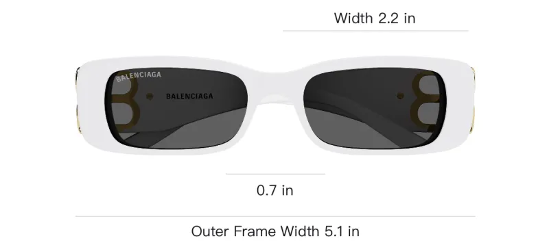 Balenciaga Dynasty Rectangle-frame Sunglasses-5