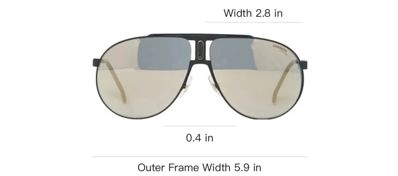CARRERA Metal Aviator Sunglasses Unisex Black-1