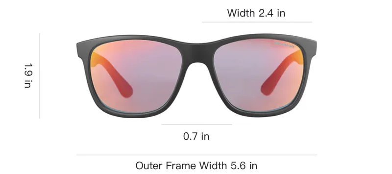 SALOMON - Irregular Shape Sunglasses Unisex Black-2