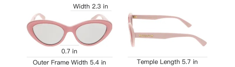 GUCCI Oval Frame Sunglasses-3