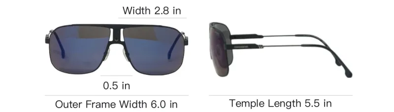 CARRERA Aviator Sunglasses Men's Black-3