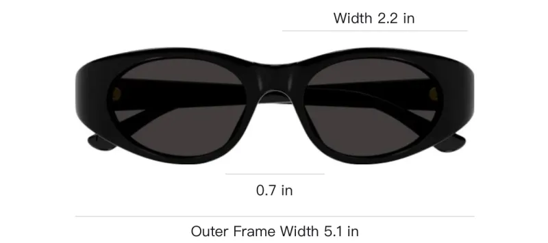 Chloe Acetate Cat Eye Sunglasses Women's Black-2