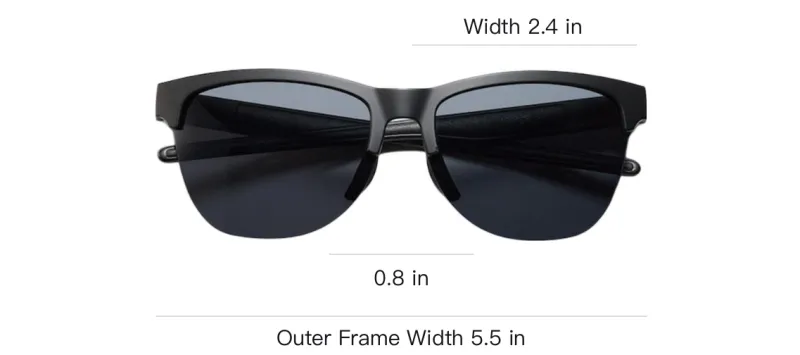 UNIQLO Round Sunglasses Unisex Black-3