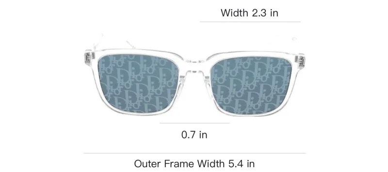 DIOR DIORTag Su Rectangular Frame Sunglasses-3