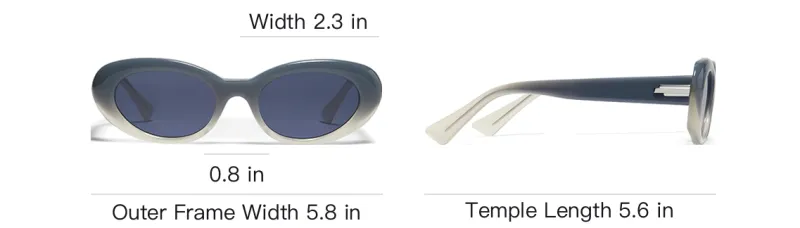 GENTLE MONSTER Plate Frame Oval Sunglasses Unisex-3