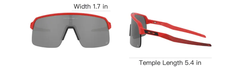 Oakley Plastic Irregular Shape Sunglasses Men's Red-4