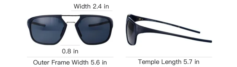 TAG HEUER Plastic Aviator Sunglasses Men's Black-4