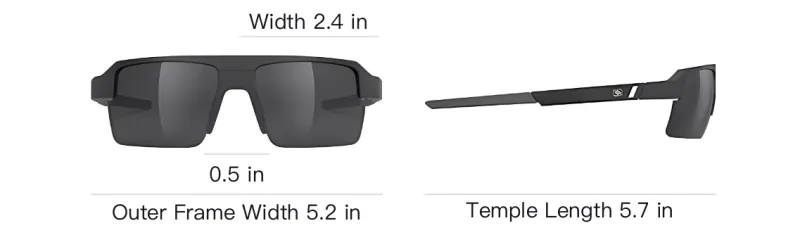 RUDY PROJECT TR/Memory Plastic TR90 Irregular Shape Sunglasses Unisex Black-3