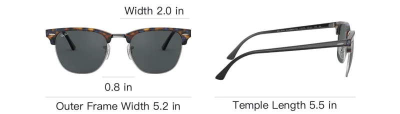 RayBan RB3016 Clubmaster Classic Sunglasses-3