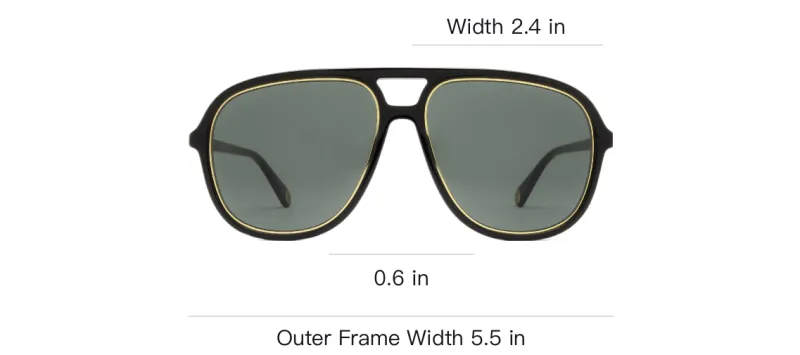 GUCCI Navigator Frame Sunglasses-2