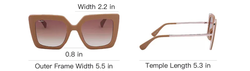 MaxMara Square Frame Sunglasses-4