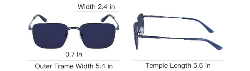 CK/Calvin Klein Metal Butterfly Sunglasses Men's Blue-3