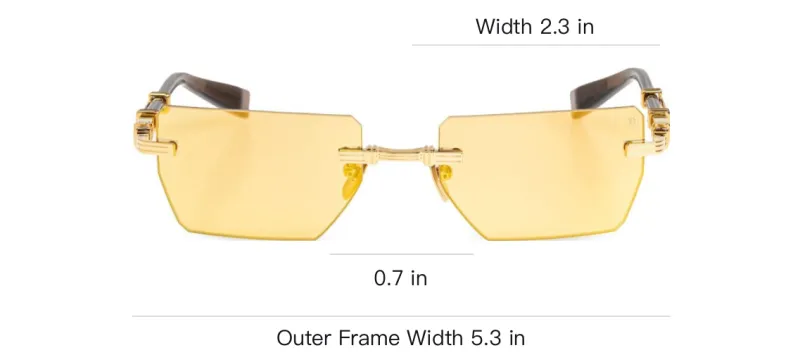 BALMAIN Eyewear Pierre Geometric frame Sunglasses-1