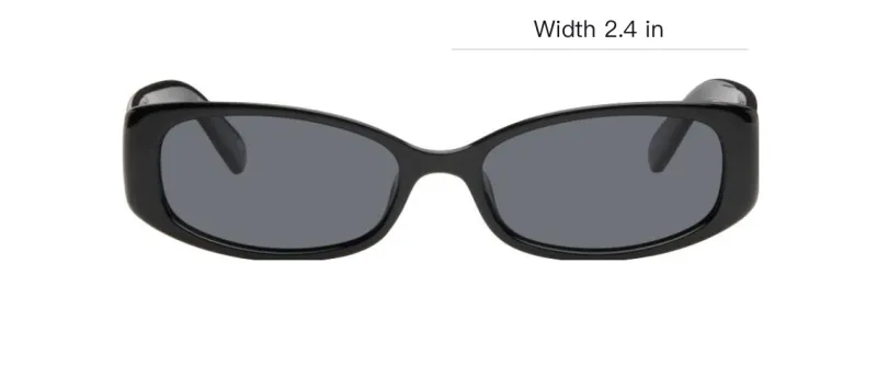 Le Specs Plastic Rectangular Sunglasses Unisex Black-2