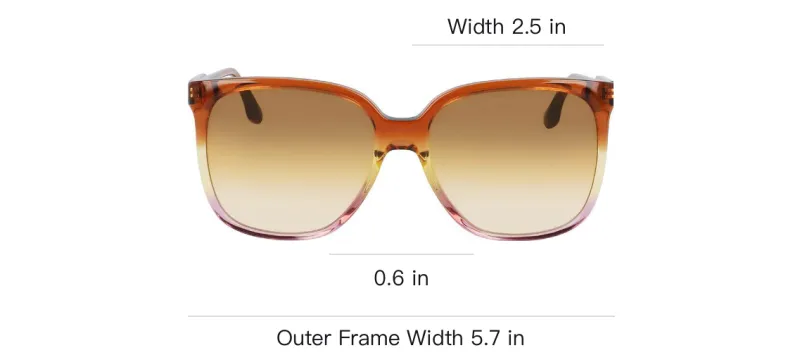Victoria Beckham Square Sunglasses Women's Gradient-3