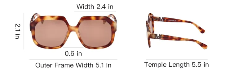 MaxMara Square Frame Sunglasses-3