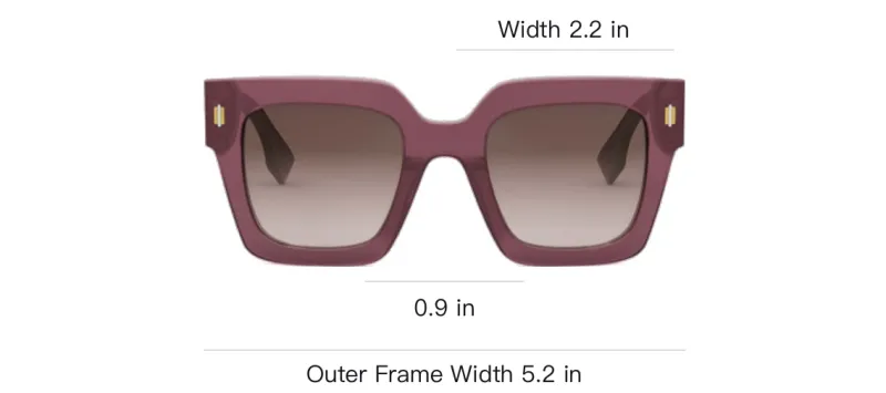 FENDI Square Frame Sunglasses-2