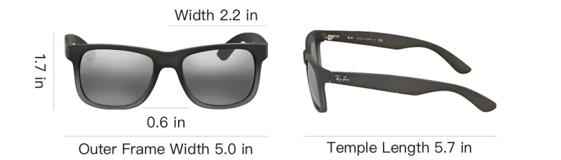 RayBan Square Sunglasses Men's Black-3