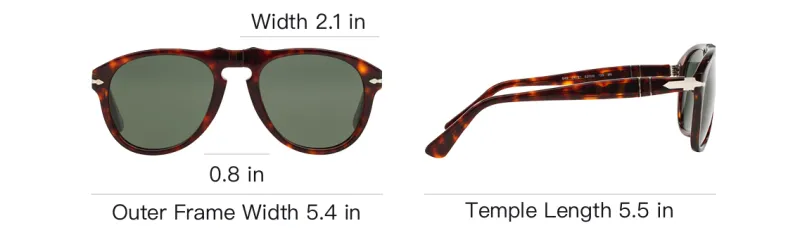 PERSOL Aviator Frame Sunglasses-3