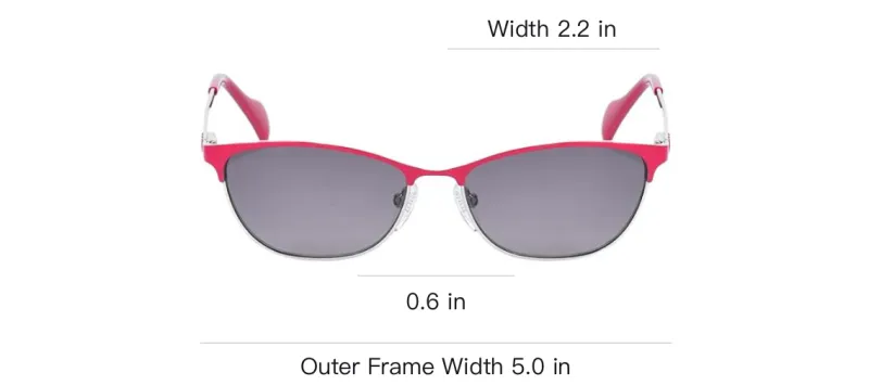 TAOSIXIONG Metal Cat Eye Sunglasses Women's Pink-2