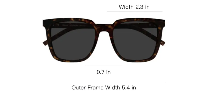 SAINT LAURENT Square Frame Sunglasses-3