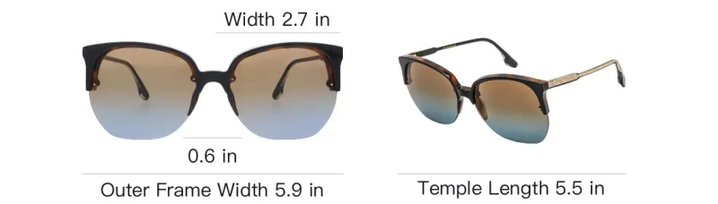 Victoria Beckham Butterfly Sunglasses Women's Tortoiseshell-2