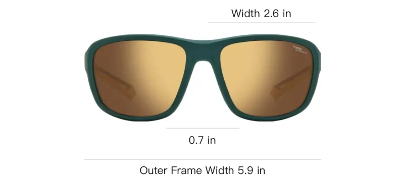 Polaroid Polycarbonate Square Sunglasses Unisex Green-2