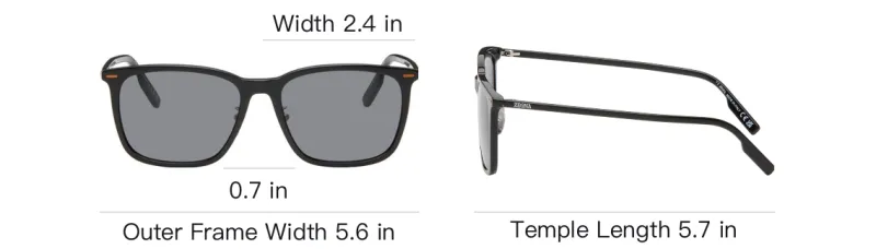 Ermenegildo Zegna Square Frame Sunglasses-3