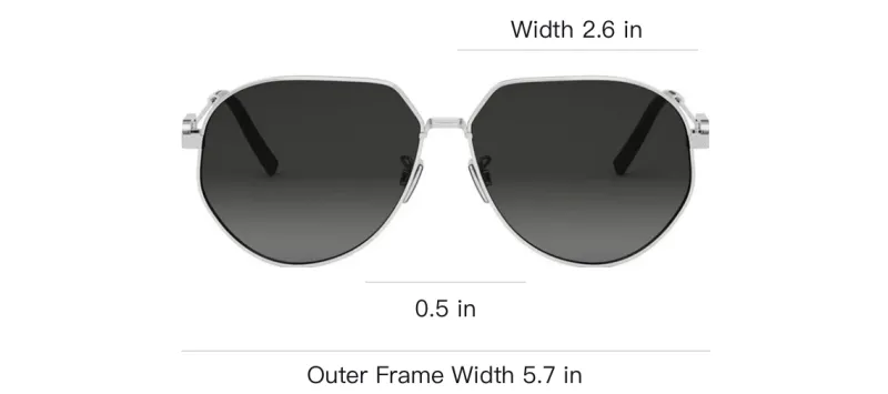 DIOR Cd Link A1U Pilot Frame Sunglasses-2