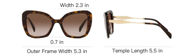 PRADA Gradient Lenses Oversized framed Sunglasses-4