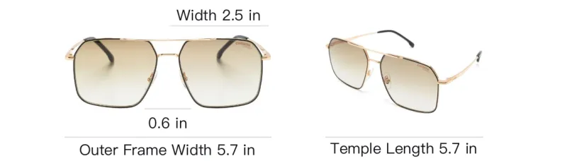CARRERA Polished Pilot frame Sunglasses-3