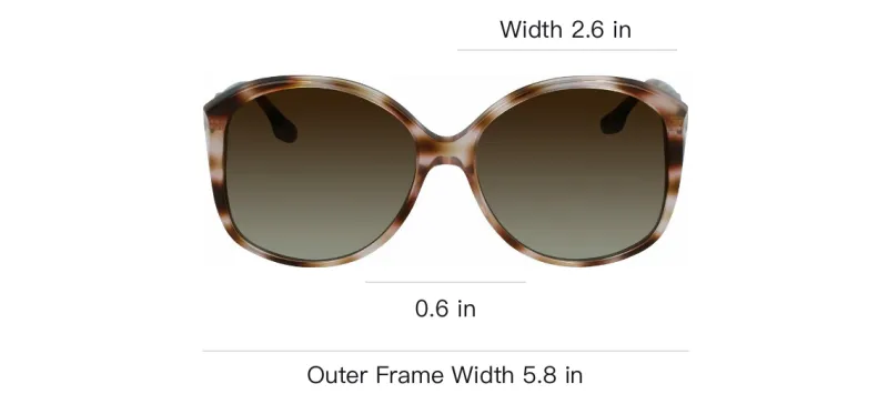 Victoria Beckham Irregular Shape Sunglasses Women's Tortoiseshell-2