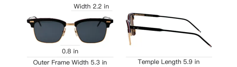 THOM BROWNE Eyewear Square Frame Sunglasses-4
