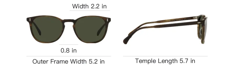 Oliver Peoples Finley Esq. Rectangle Frame Sunglasses-3