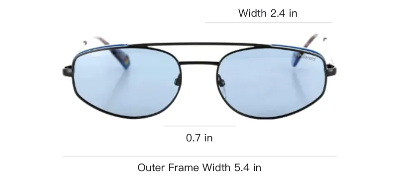 Polaroid Steel Irregular Shape Sunglasses Unisex Black-2