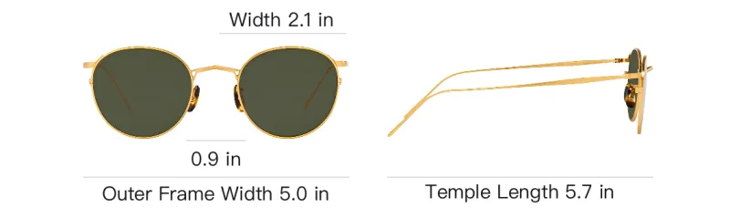 Oliver Peoples Sunglasses Unisex Gold-3
