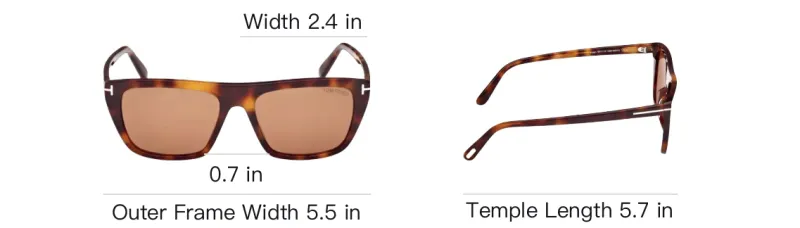TOM FORD Aslan Square Frame Sunglasses-5