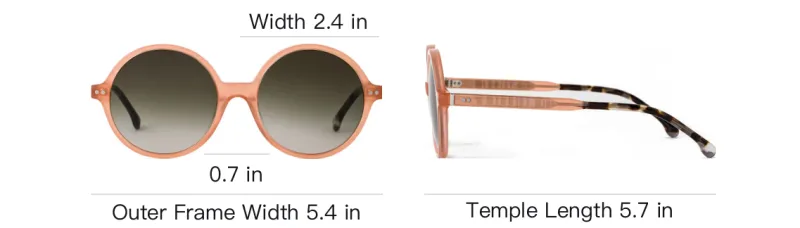 Paul Smith Acetate Round Sunglasses Unisex Pink/Black-3