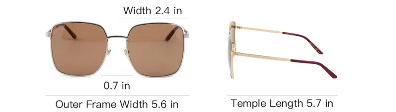 GUCCI Sunglasses Unisex Brown-5