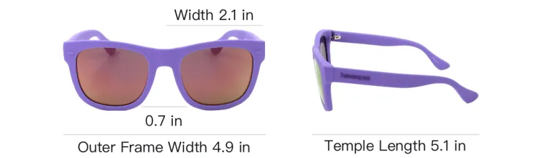 Havaianas Resin Irregular Shape Sunglasses Unisex Purple-3