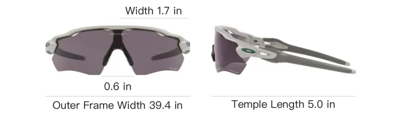 Oakley Plastic Irregular Shape Sunglasses Men's Gray-6