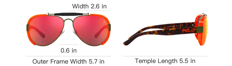 Polo Ralph Lauren Pilot Frame Sunglasses-3