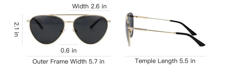 Jimmy Choo Aviator Frame Sunglasses-5
