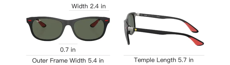RayBan X Scuderia Ferrari Wayfarer Liteforce Square frame Sunglasses-3