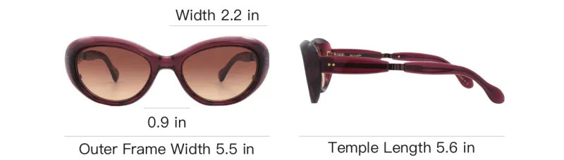 Mr. Leight Acetate Cat Eye Sunglasses Women's Red-3