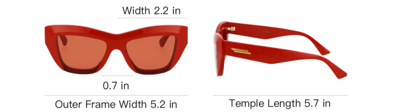 Bottega Veneta Rectangle Frame Sunglasses-4