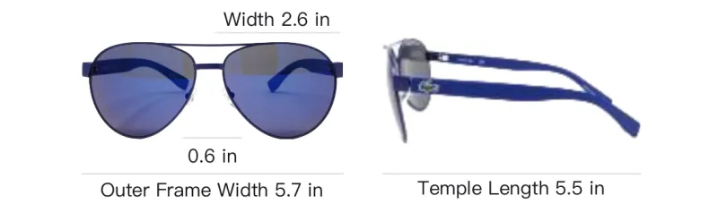 LACOSTE Pilot frame Sunglasses-3