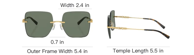 MICHAEL KORS Quebec Square Frame Sunglasses-3